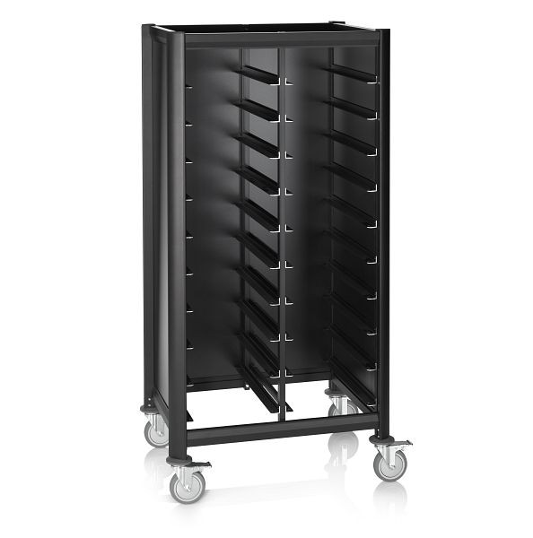 WAS GN Tablettwagen Mensa Black schwarz, für 2 x 10 GN Tabletts 1/1, 1956253