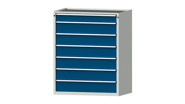 ANKE Werkbänke Schubladenschrank, Modell 4001 V, 1060 x 675 x 1280 mm, RAL 7035/5010, Wanne, 611.500
