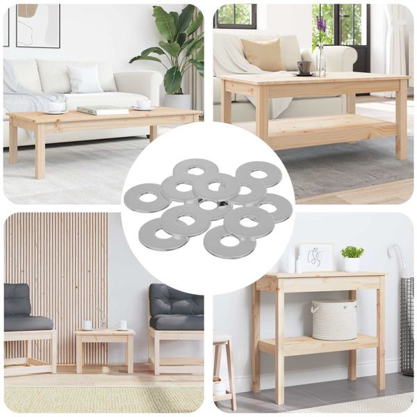 vidaXL Unterlegscheiben 33962-teilig Silber Eisen, 864462