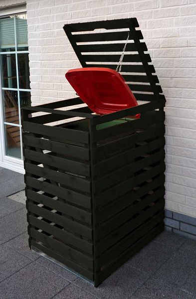 Promex Mülltonnenbox "Vario V" für 1 Tonne, anthrazit, 425/03