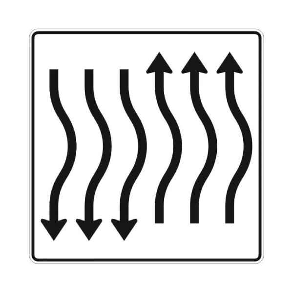Stein HGS Verschwenkungstafel nach Zeichen 514-28, Flachform 3 mm, RA2, RA2, Flachform 3 mm, 514-28.0002