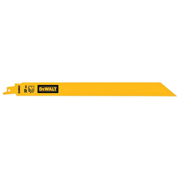 DeWalt Säbelsägeblatt Bi-Metall 1" Heavy Duty für Metall 304mm 10TPI, VE: 5 Stück, DT90389-QZ