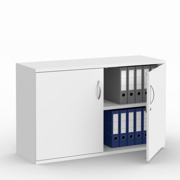 Deskin Flügeltürenschränke MULTI M pro, Dekor weiß, B 1200 x H 780 x T 420 mm, 294434