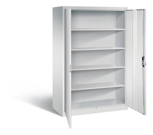 C+P Büroschrank Acurado, H1950xB1200xT600mm, Farbe: Lichtgrau, Muldengriff, 5 OH, 9490-000 S10436