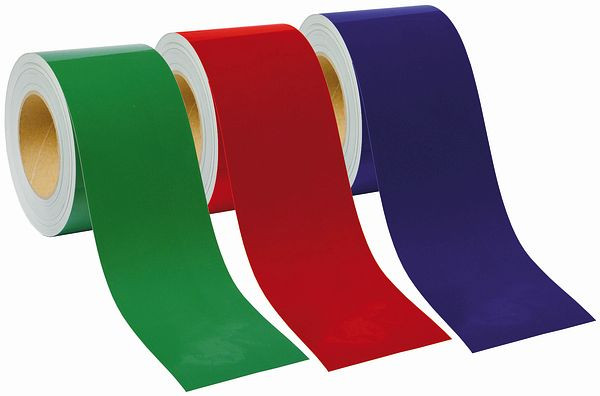 Schilder Klar Einfarbige Bänder zur Rohrleitungskennzeichnung, 33000x90 mm Folie selbstklebend, blau, 9041/00