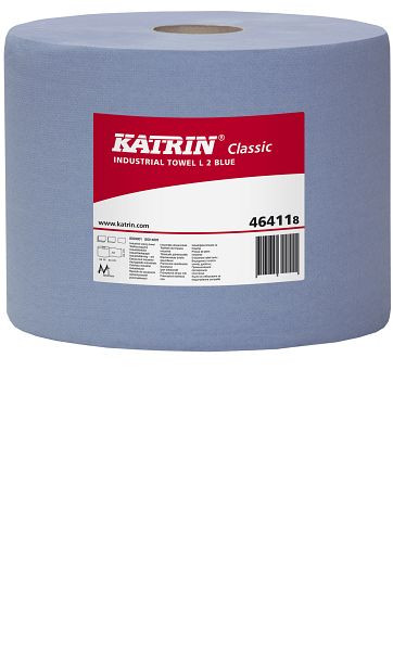 Katrin Putzpapier - Classic L 2 blue Spiralhülse, blau, 22,0 x 38,0 cm, 2-lagig, 464118