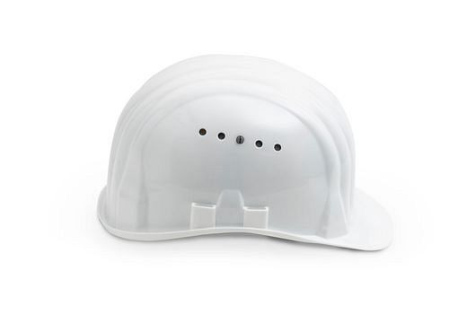 Schuberth Bauschutzhelm mit 6-Punkt-Gurtband, gemäß DIN-EN 397, weiß, 116356