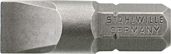 STAHLWILLE Bit-Schraubendrehereinsatz Nr.1157-1169 1,2 x 8,0 mm Außen-6kant C 6,3 Länge 25 mm, 08070127