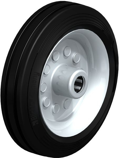 Blickle VE 180/20R Rad aus Vollgummi, Schwarz, 277707