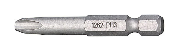 STAHLWILLE Bit-Schraubendrehereinsatz Nr.1260-1262 PH Größe 1 Außen-6kant E 6,3 Länge 50 mm, 08310001