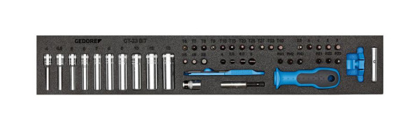 GEDORE Werkzeugmodul mit Sortiment, Steckschlüssel-Sortiment 1/4'', 1733419