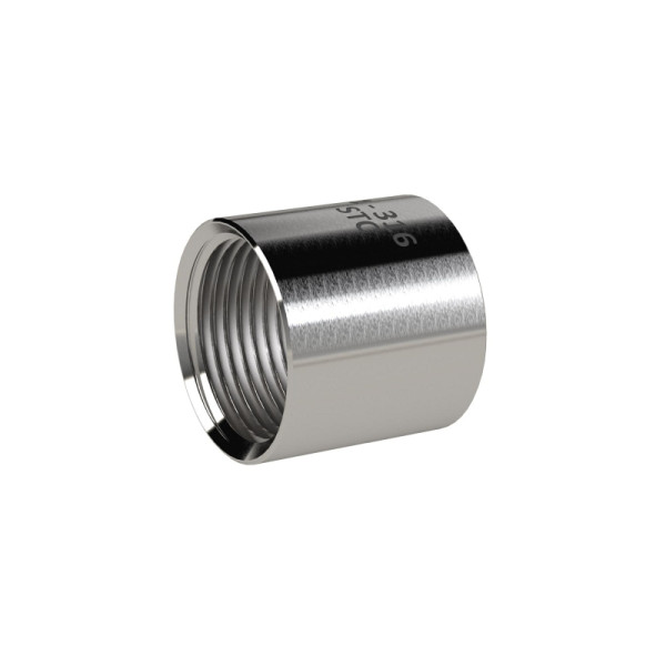 Riegler Muffe, rund, Gewinde G 1/4, aus Edelstahl 1.4408, 118772