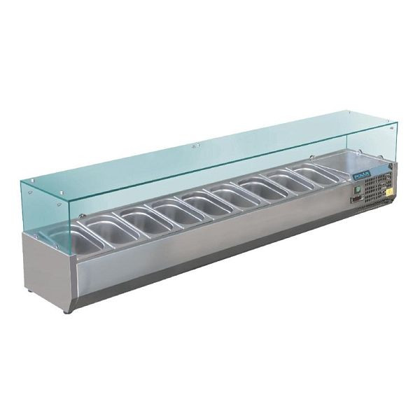 Polar Serie G Aufsatzkühlvitrine für 9x GN1/3, R600a, GD878
