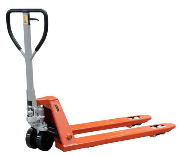 Schefer Gabelhubwagen 2700kg - 1150mm Premium SP 27-115, Lenkräder: 200x50 mm Gummi, Gabelrollen: 80x70 Tandem Nylon, 1101027RTN