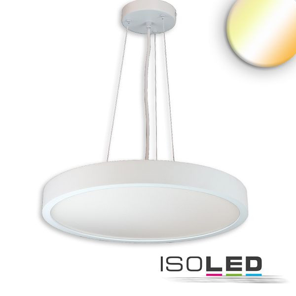 ISOLED LED Hängeleuchte DN800, weiß, UGR<19 2H, 60W/70W, ColorSwitch 2700/3000/4000K, dimmbar, 116173