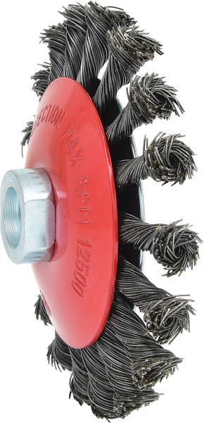 KS Tools Kegelform-Stahldrahtrundbürste 0,5mm, Durchmesser 115mm, 340.0049