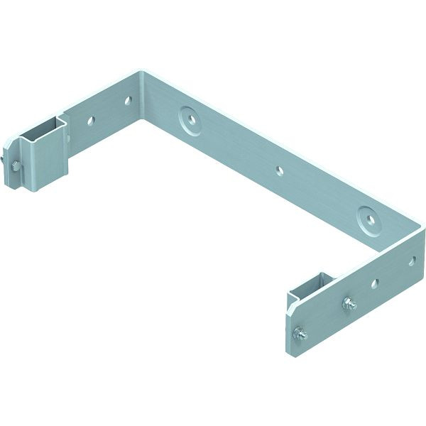 ZARGES Wandhalter, U-Bügelform starr 200 mm, Edelstahl, 44257