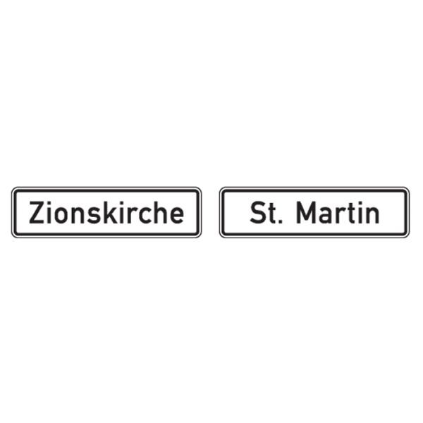 Stein HGS Friedhof- und Kirchenschild -Zusatzschilder für Kirchenschilder-, Flachform 3mm, kk201003531