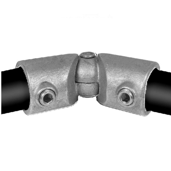 Stein HGS Bogen verstellbar, aus Temperguss, Rohr Ø 42 mm, VE: 10 Stück, 62514.0002