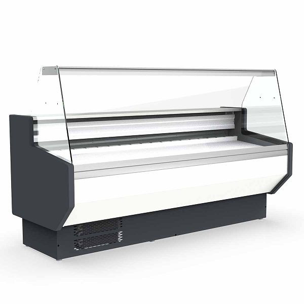 Vaiotec TOPLINE Kühltheke 100 - gerades Frontglas "weiß", 102,5x80x123,5 cm, 10744
