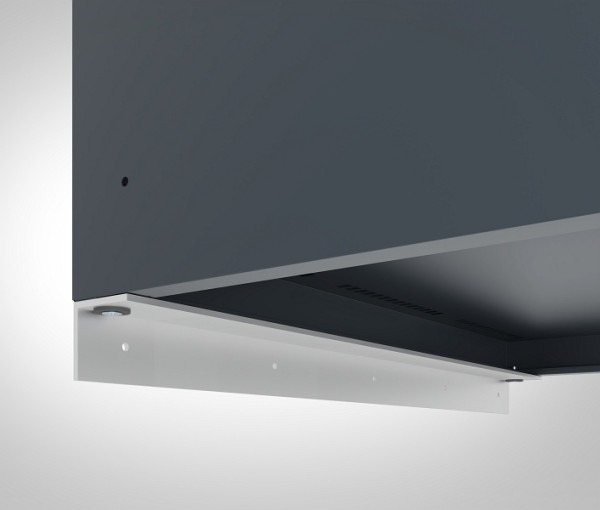 C+P Auflagewinkel aus Aluminium zur Wandaufhängung, Maße (B): 595 mm, 08000-34060