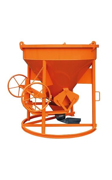 Eichinger Betonsilo, 1016LH.2, 200 Liter, zylindrisch-konisch, Handrad, 600 mm PVC-Schlauch, Ø 150 mm, leichte Ausführung, 10160201340000