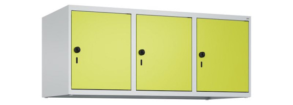 C+P Schrankaufsatz Classic PLUS, Aufsatzschrank, 7035/0024, Drehriegel, 500x1200x500mm, 3 Abteile, 080090-32 S10010