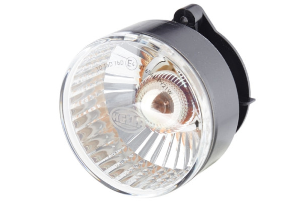 HELLA Blinkleuchte, Halogen, 12V, Einbau/Schraubanschluss, Lichtscheibenfarbe: gelb, vorne, 2BA 009 001-201