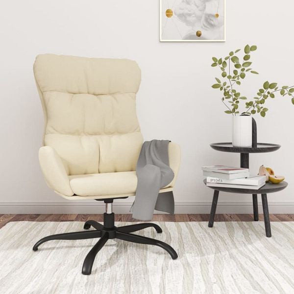 vidaXL Relaxsessel Creme Stoff, wirklich bequem, 341178, 8720286821220
