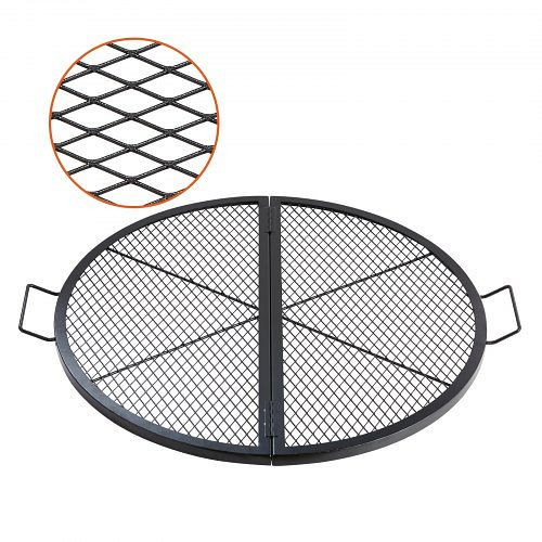 VEVOR Φ 910 x 25 mm X-Marks Feuerstellen-Grillrost, Schwarz, YXSKKWCHSKZ36BP0XV0