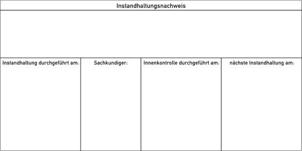 Moedel Instandhaltungsnachweis mit Ihrem Firmeneindruck, Folie, 120x60 mm, VE: 100 Stück/Rolle, 55652