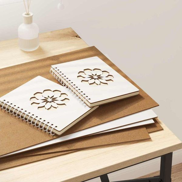 vidaXL Dekoplatten 50 pcs Weiß 30 x 42 x 0.3 cm Holzwerkstoff, 885584