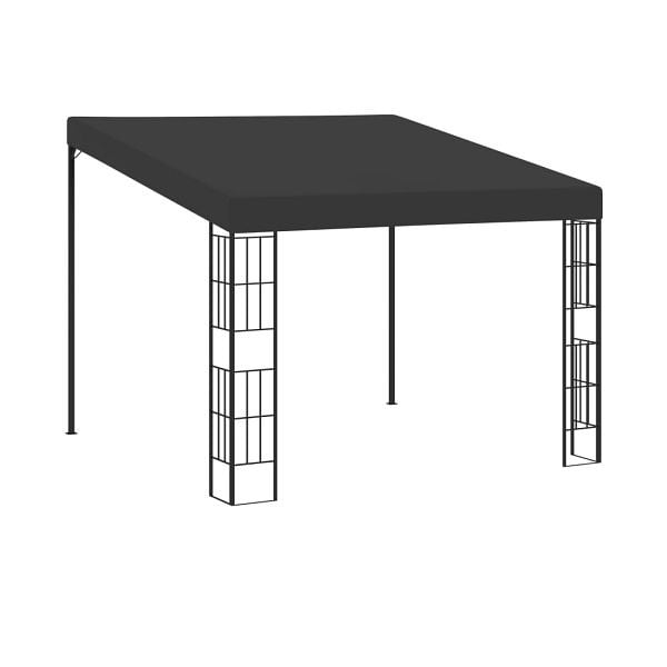 vidaXL Wand-Pavillon 3x3 m Anthrazit Stoff, 47990, 8719883771144