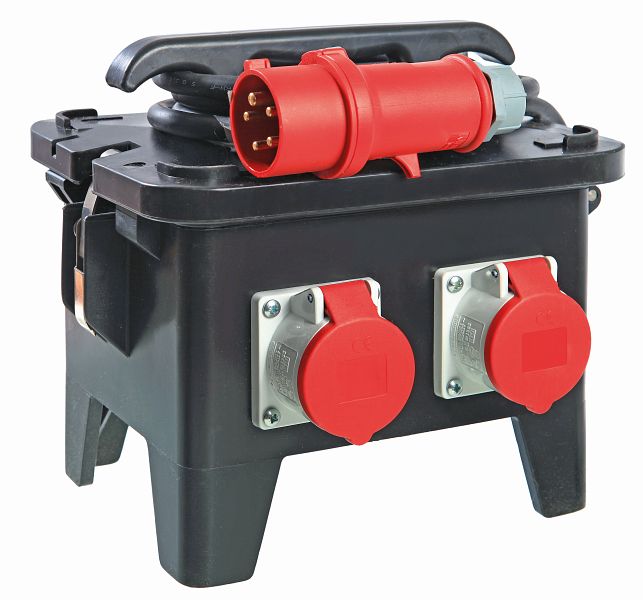 Brennenstuhl Gummi-Stromverteiler 3x CEE 400V/16A, 3x 230V/16A