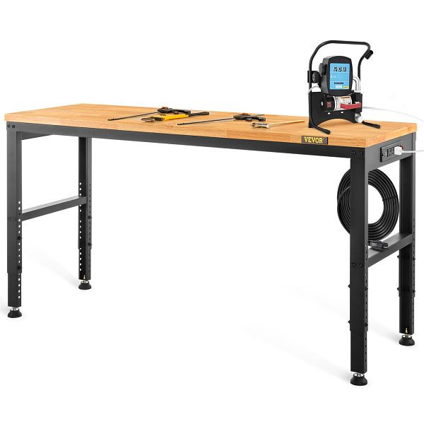 VEVOR Werkbank Arbeitstisch Werktisch, 1220x508x968mm max. 900kg, LDSGZTSM4820V400PV2