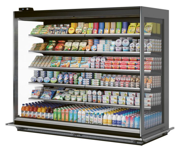 NordCap Wandkühlregal ANGEL LF 950-206 M2 1250, zentralgekühlt, Umluftkühlung, 454950220610