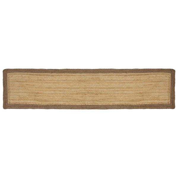 vidaXL Bereichsteppiche Grau 60 x 250 cm Jute, 42010660