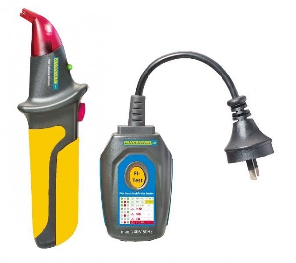 PANCONTROL Stromkreisfinder zum Auffinden von Stromkreisen, 30mA FI-Tester + Steckdosenprüfer, PAN Stromkreisfinder