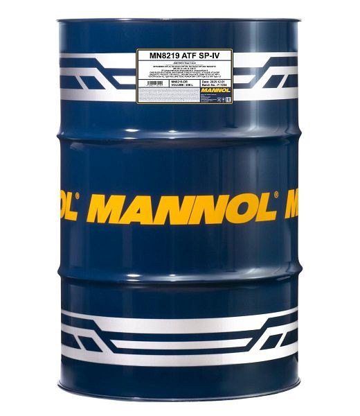 MANNOL Getriebeöl 8219 ATF SP-IV, VE: 208 l, MN8219-DR