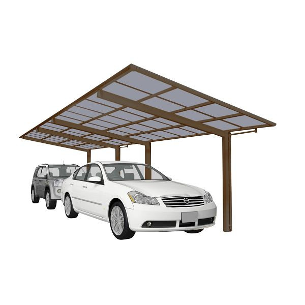 Ximax Aluminium Carport Linea Typ 80 Tandem Bronze, 78113