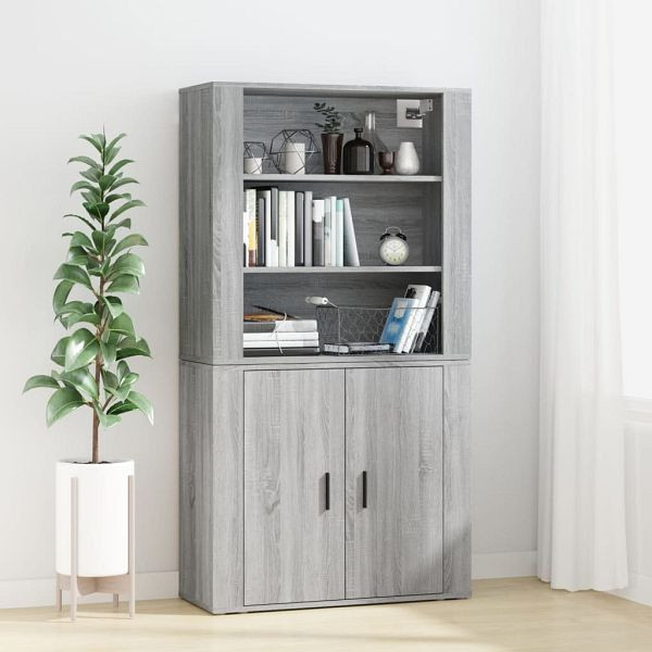vidaXL Highboard Grau Sonoma Holzwerkstoff, 3185365, 8720845822941