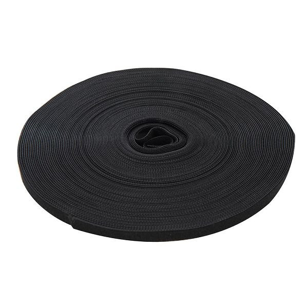 Fixman Klettband, schwarz, 10 mm x 25 m, 419854