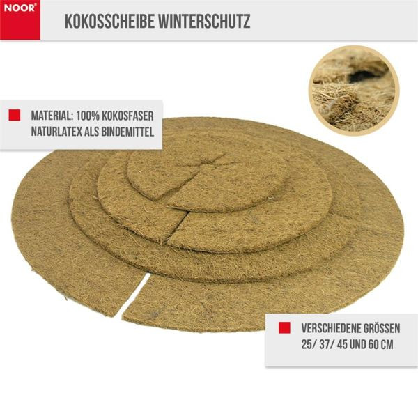 NOOR Kokosscheibe Kokos Scheibe Winterschutz Durchmesser 60cm, 150002-60