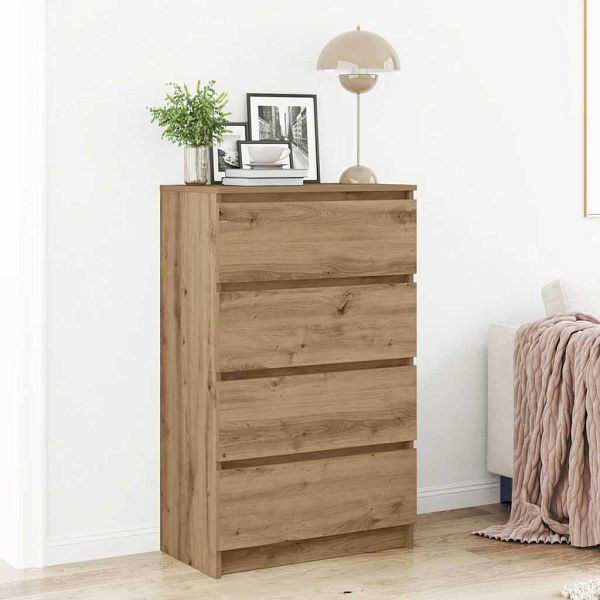vidaXL Sideboard Artisan-Eiche 60x35x98,5 cm Holzwerkstoff, 861129