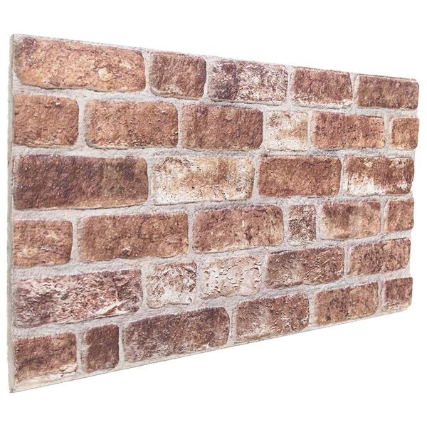 vidaXL Wandpaneele 10 stk. 100 x 50 cm Braun EPS-Schaum, 42046098