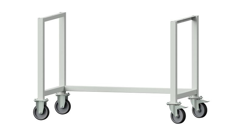 Produktbild von ADB Werkbankfuß – Gestell 700 Mm Tiefe, Höhe 850 Mm, Lichtgrau RAL 7035, Pulverbeschichtet, Mit Höhenverstellung – Für Stabile Werkbänke