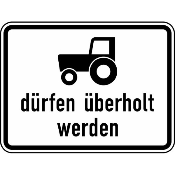 Stein HGS Kraftfahrzeuge und Züge bis 25 km/h dürfen überholt werden Nr. 1049-11, 600 x 450 mm, Alform, RA1, 1049-11-212