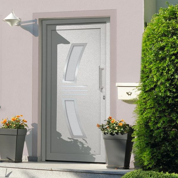vidaXL Haustür Farbe Weiß 108x200 cm, 3057568, 8720286180648
