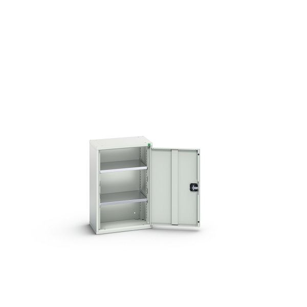 bott verso Hängeschrank mit Flügeltür, mit 2 Fachböden, BxTxH: 525 x 350 x 800 mm, Lichtgrau / Lichtgrau, 16926008.16