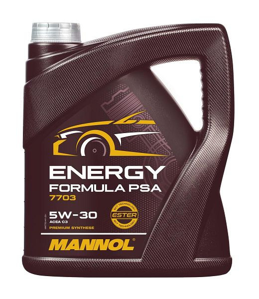 MANNOL Premium-Motorenöl 7703 Energy Formula PSA 5W-30, VE: 4 l, MN7703-4